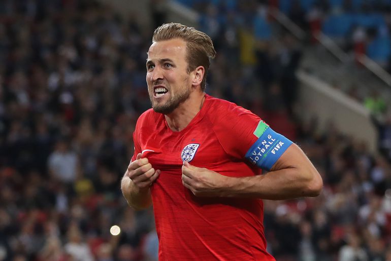 Kane celebra el gol conseguido en el encuentro Kane celebra el gol conseguido en el encuentro