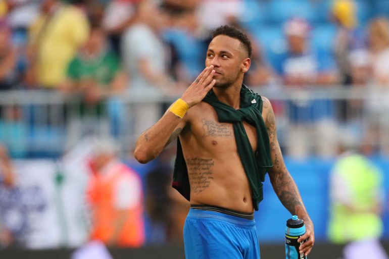 Neymar, tras el partido ante México Neymar, tras el partido ante México