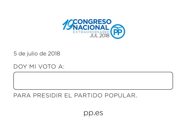 La papeleta de votación La papeleta de votación