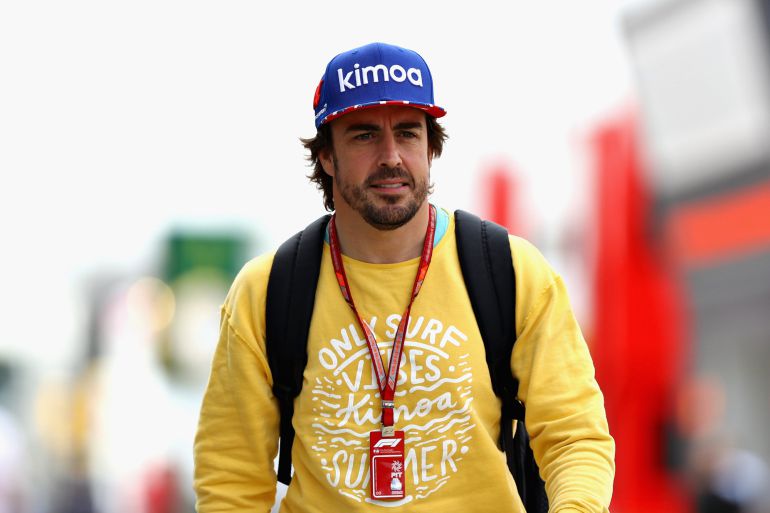 Fernando Alonso, a su llegada a Silverstone, donde este fin de semana se disputará el GP de Gran Bretaña. Fernando Alonso, a su llegada a Silverstone, donde este fin de semana se disputará el GP de Gran Bretaña.