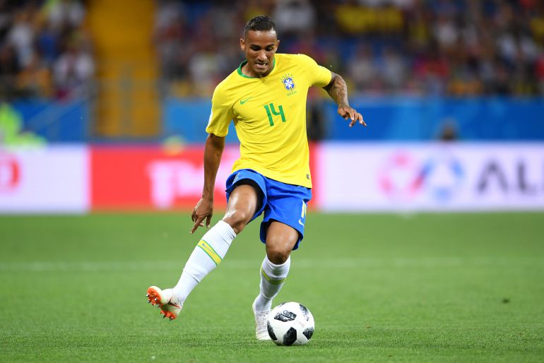 Danilo en el partido Brasil - Suiza durante el Mundial de Rusia 2018 Danilo en el partido Brasil - Suiza durante el Mundial de Rusia 2018