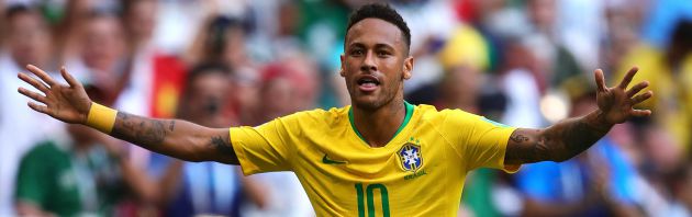De los pocos momentos felices de Neymar en un Mundial muy gris para él De los pocos momentos felices de Neymar en un Mundial muy gris para él