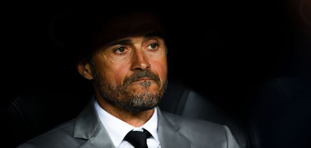 Luis Enrique, con gesto serio Luis Enrique, con gesto serio