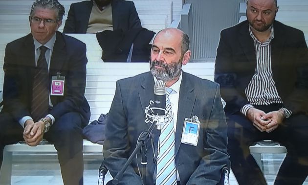 El jefe de Talamino en la UCO durante su testifical en el juicio El jefe de Talamino en la UCO durante su testifical en el juicio