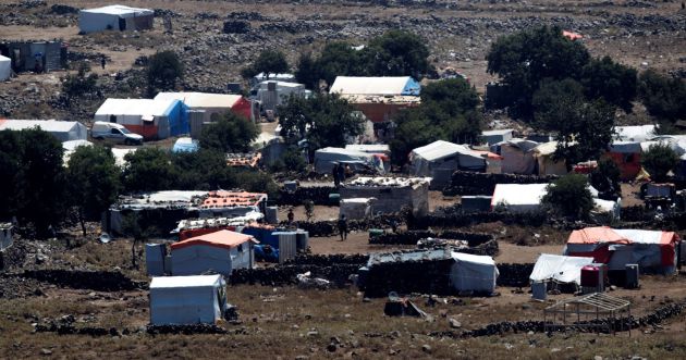 Campamento de refugiados sirios próximo a la localidad de Al Rafeed Campamento de refugiados sirios próximo a la localidad de Al Rafeed