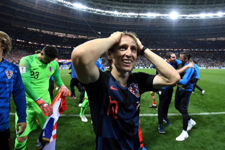 Modric, tras la victoria de Croacia ante Inglaterra Modric, tras la victoria de Croacia ante Inglaterra