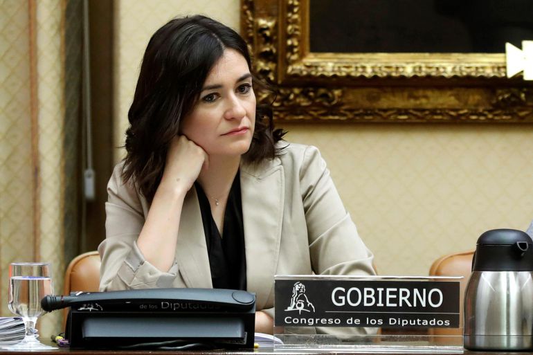 La ministra de Sanidad, Consumo y Bienestar Social, Carmen Montón, comparece por primera vez en la Comisión de Sanidad del Congreso para explicar las prioridades y líneas de actuación de su departamento La ministra de Sanidad, Consumo y Bienestar Social, Carmen Montón, comparece por primera vez en la Comisión de Sanidad del Congreso para explicar las prioridades y líneas de actuación de su departamento