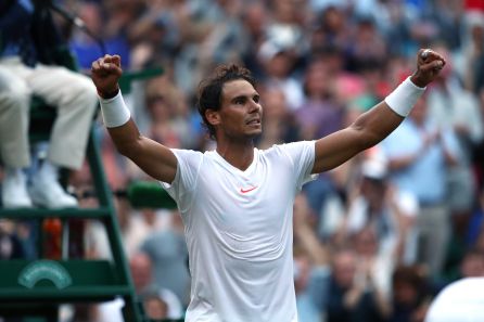 Nadal celebra el pase a semifinales tras ganar a Del Potro Nadal celebra el pase a semifinales tras ganar a Del Potro