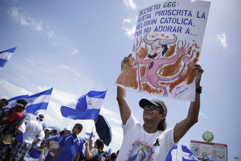 Se reanudan sin incidentes las protestas en Nicaragua Se reanudan sin incidentes las protestas en Nicaragua