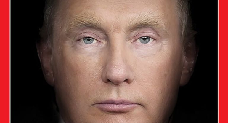 La camaleónica portada de la revista 'Time' que critica la afinidad de Trump con Putin La camaleónica portada de la revista 'Time' que critica la afinidad de Trump con Putin