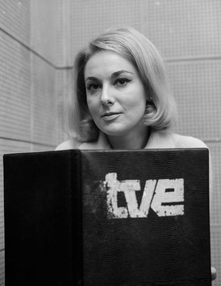 Rosa María Mateo, en sus inicios en RTVE. Rosa María Mateo, en sus inicios en RTVE.