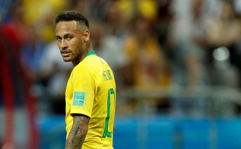 Neymar en el partido de cuartos de final Brasil - Bélgica del Mundial de Rusia 2018 Neymar en el partido de cuartos de final Brasil - Bélgica del Mundial de Rusia 2018