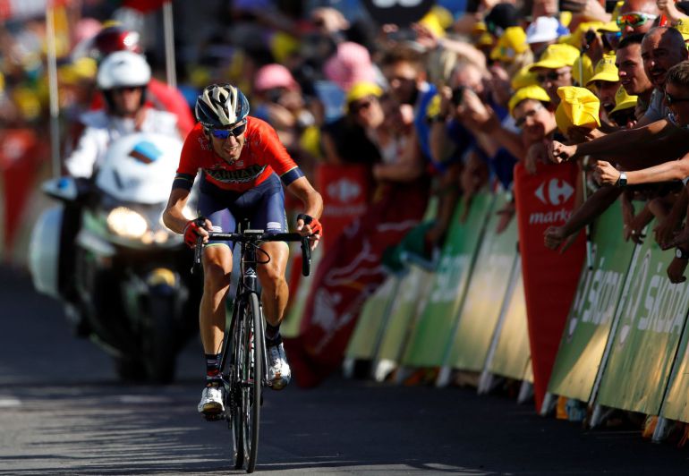 Vincenzo Nibali finaliza la decimosegunda etapa del 105º Tour de Francia Vincenzo Nibali finaliza la decimosegunda etapa del 105º Tour de Francia