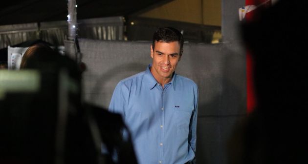 Pedro Sánchez, a su llegada al FIB Pedro Sánchez, a su llegada al FIB