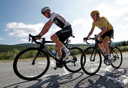 Froome y Thomas, durante la carrera Froome y Thomas, durante la carrera