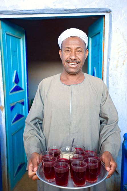 Infusión de flor de hibisco, en Egipto. Infusión de flor de hibisco, en Egipto.