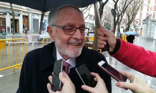 Francisco Celdrán tras testificar en el Supremo Francisco Celdrán tras testificar en el Supremo