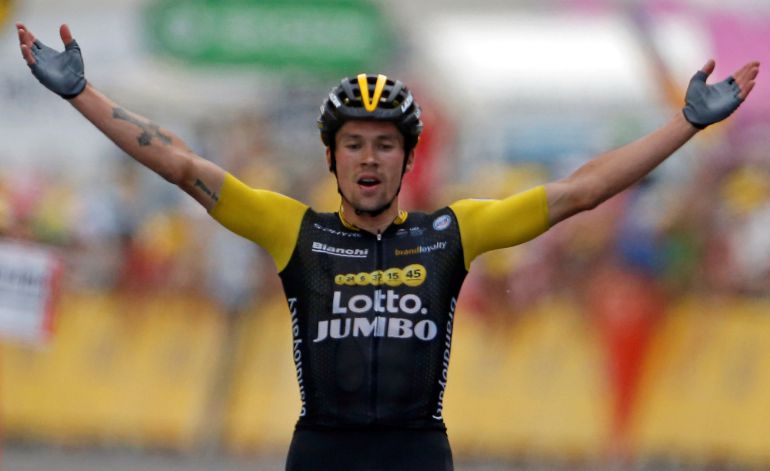 Roglic gana la etapa y se coloca tercero en la general Roglic gana la etapa y se coloca tercero en la general