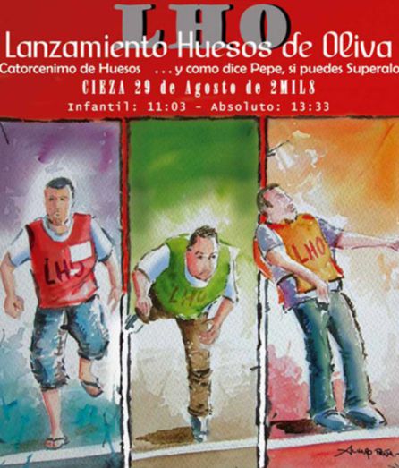 Teodoro garcía se proclamó Campeón Mundial de Lanzamiento de Hueso de Oliva en 2008. Teodoro garcía se proclamó Campeón Mundial de Lanzamiento de Hueso de Oliva en 2008.