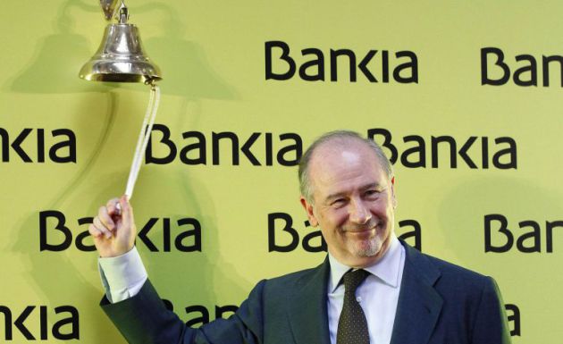 Rodrigo Rato durante la salida a bolsa de Bankia Rodrigo Rato durante la salida a bolsa de Bankia