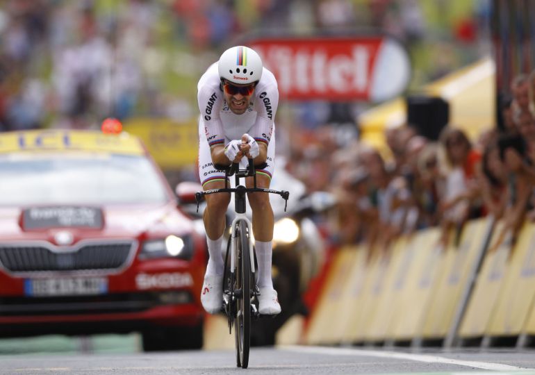 Tom Dumoulin en la 20º etapa del Tour de Francia Tom Dumoulin en la 20º etapa del Tour de Francia