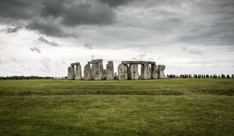 Imagen de archivo del monumento de Stonehenge. Imagen de archivo del monumento de Stonehenge.