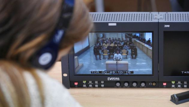 Imagen del juicio contra los acusados de la agresión de Alsasua Imagen del juicio contra los acusados de la agresión de Alsasua