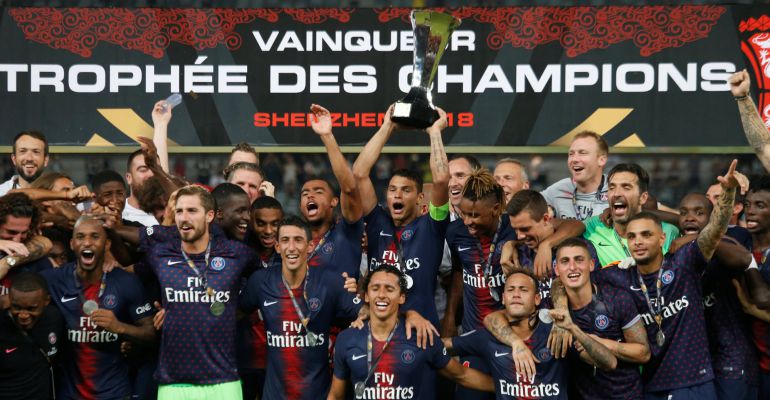 El PSG celebra el título de Supercampeón de Francia El PSG celebra el título de Supercampeón de Francia