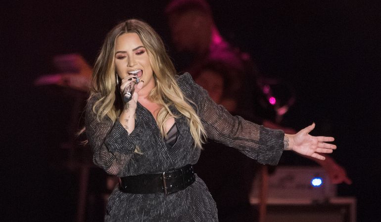 Demi Lovato durante uno de sus últimos conciertos. Demi Lovato durante uno de sus últimos conciertos.