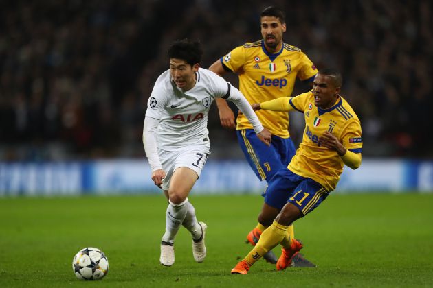 Son en un partido de Champions la temporada pasada contra la Juventus Son en un partido de Champions la temporada pasada contra la Juventus