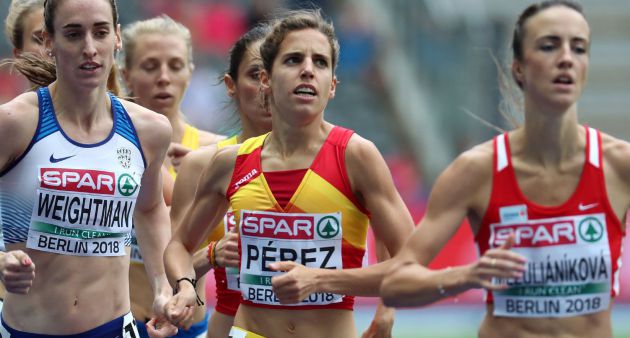 Marta Pérez en su semifinal de 1.500 metros Marta Pérez en su semifinal de 1.500 metros