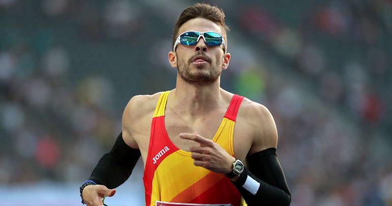Óscar Husillos en las semifinales del campeonato de Europa de Berlín Óscar Husillos en las semifinales del campeonato de Europa de Berlín