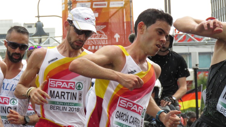 Doblete histórico de Álvaro Martín y Diego García en los 20 kilómetros marcha