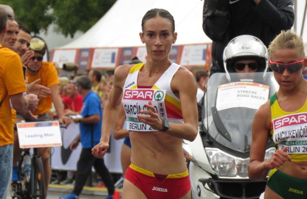 Laura García-Caro durante la prueba de 20km marcha Laura García-Caro durante la prueba de 20km marcha