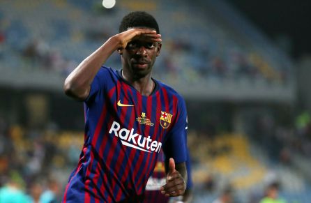 Démbele ha sido uno de los héroes del partido Démbele ha sido uno de los héroes del partido
