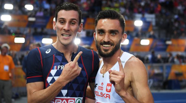 Bosse y Kszczot tras la final de 800 metros lisos Bosse y Kszczot tras la final de 800 metros lisos