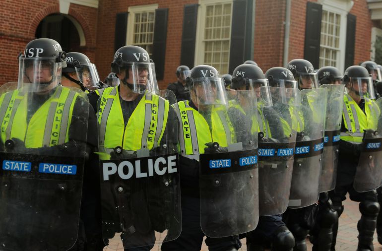 Imagen de la policía de Charlottesville Imagen de la policía de Charlottesville