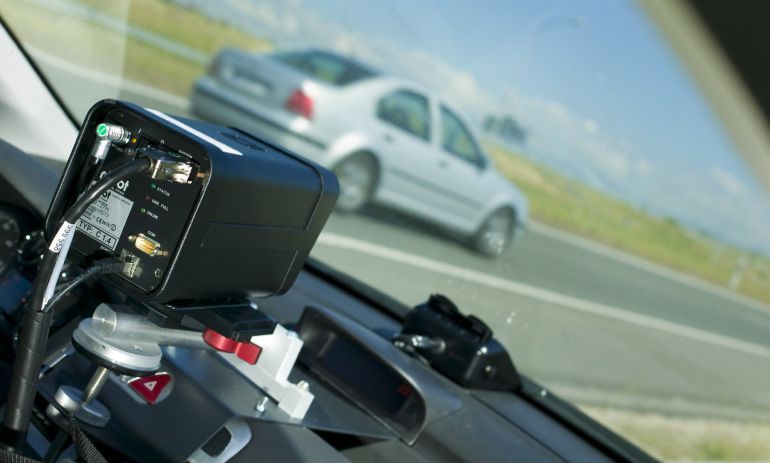 Un control de velocidad de la DGT. Un control de velocidad de la DGT.