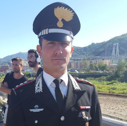 El capitán de los carabinieri, Antonio Milani. El capitán de los carabinieri, Antonio Milani.