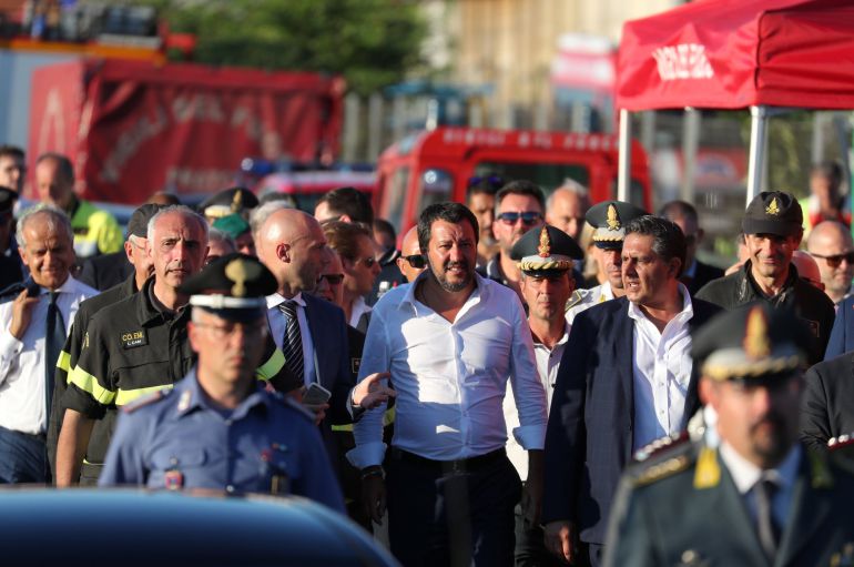 El ministro del Interior Matteo Salvini. El ministro del Interior Matteo Salvini.