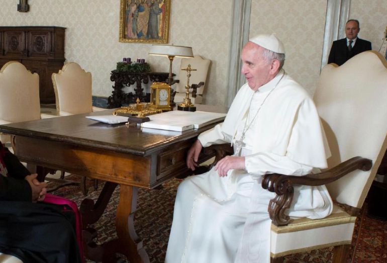 El papa Francisco en el Vaticano. El papa Francisco en el Vaticano.