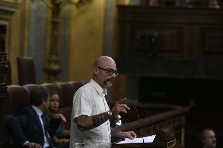 Txema Guijarro en el pleno en el Congreso de los Diputados sobre los objetivos de déficit y el techo Txema Guijarro en el pleno en el Congreso de los Diputados sobre los objetivos de déficit y el techo