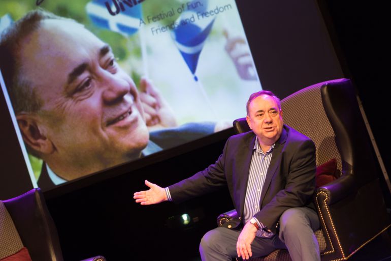 El líder escocés Alex Salmond. El líder escocés Alex Salmond.