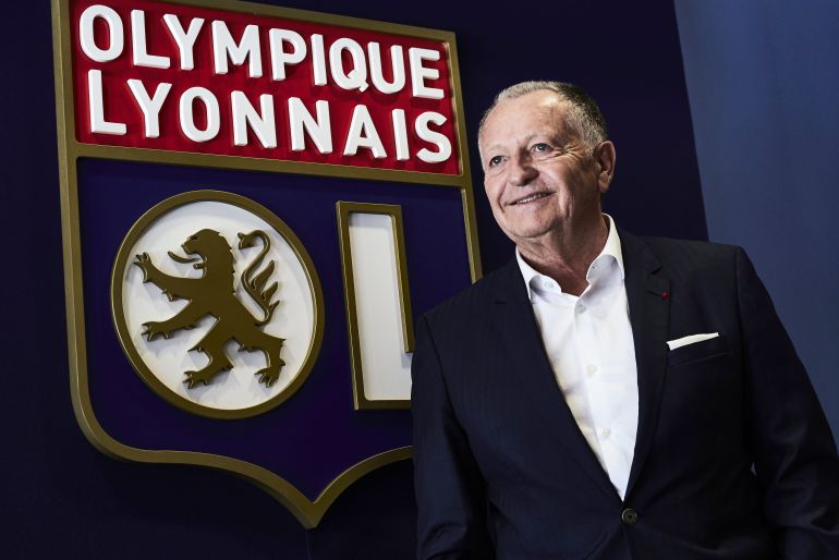 Presidente del Lyon, Jean-Michel Aulas Presidente del Lyon, Jean-Michel Aulas