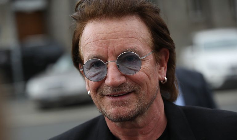 El cantante de U2, Bono El cantante de U2, Bono