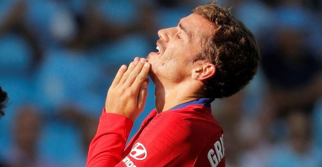 Griezmann se lamenta durante un partido Griezmann se lamenta durante un partido