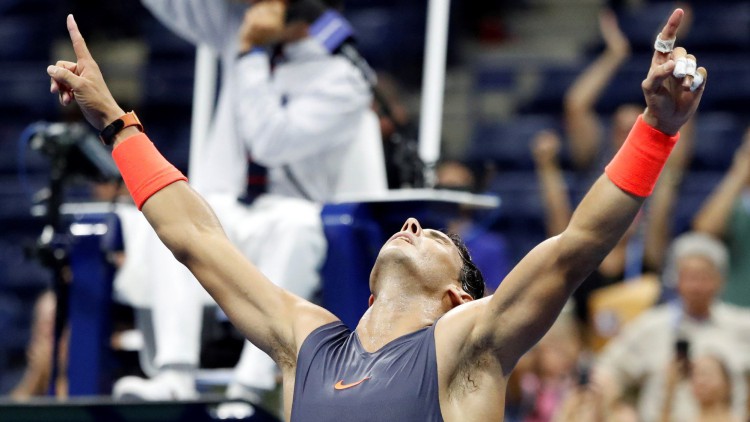 Nadal remonta a Thiem en cinco sets y se medirá con Del Potro en la semifinal