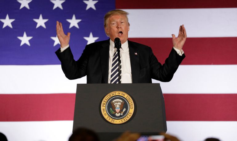 El presidente de EEUU, Donald Trump. El presidente de EEUU, Donald Trump.