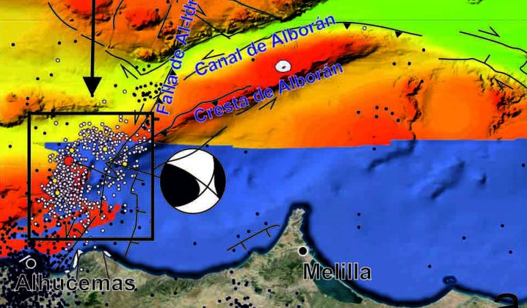 Mapa del Mar de Alborán Mapa del Mar de Alborán