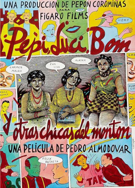 Cartel de 'Pepi, Luci, Boom y otras chicas del montón', diseñado por Cepeese. Cartel de 'Pepi, Luci, Boom y otras chicas del montón', diseñado por Cepeese.